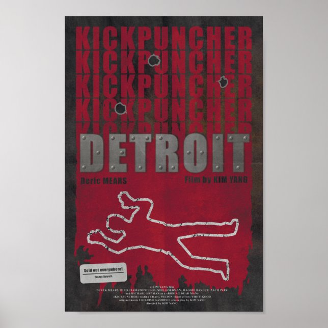 Póster Kickpuncher: Detroit (Frente)