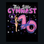Póster Kids 10 Year Old Gymnast 10th Birthday Gymnastics<br><div class="desc">Kids 10 Year Old Gymnast 10th Birthday Tumbling Gymnastics</div>