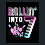 Póster Kids Bowler Rollin’ en 7 Bowling 7 Birthday Ki<br><div class="desc">Kids Bowler Rollin’ en 7 Bowling 7 cumpleaños niños cumpleaños Cumpleaños</div>
