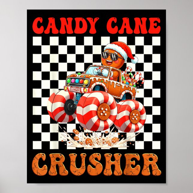 Póster Kids Christmas Gingerbread Candy Cane Crusher Mons (Frente)