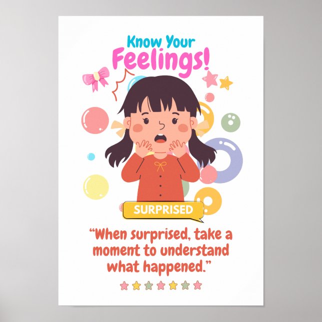Póster Kids Emotion Featuring Surprised (Frente)