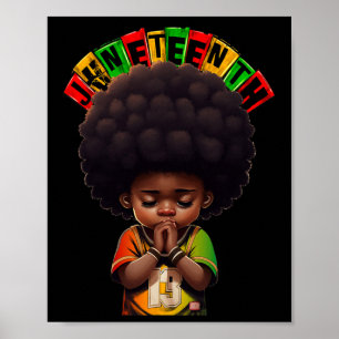 Póster Kids Junet1 Prince 1865 Black History Month to