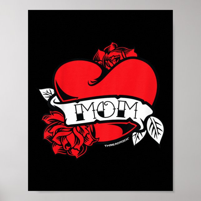 Póster Kids Mom Heart Tattoo (Frente)