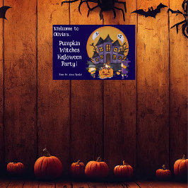 Póster Kids Pumpkin Witness Party Halloween