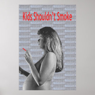 Póster Kids Shouldn't Smoke