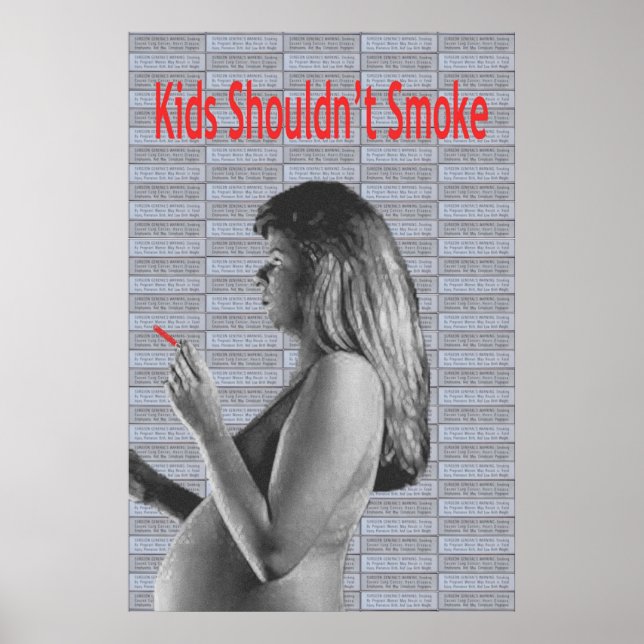 Póster Kids Shouldn't Smoke (Frente)