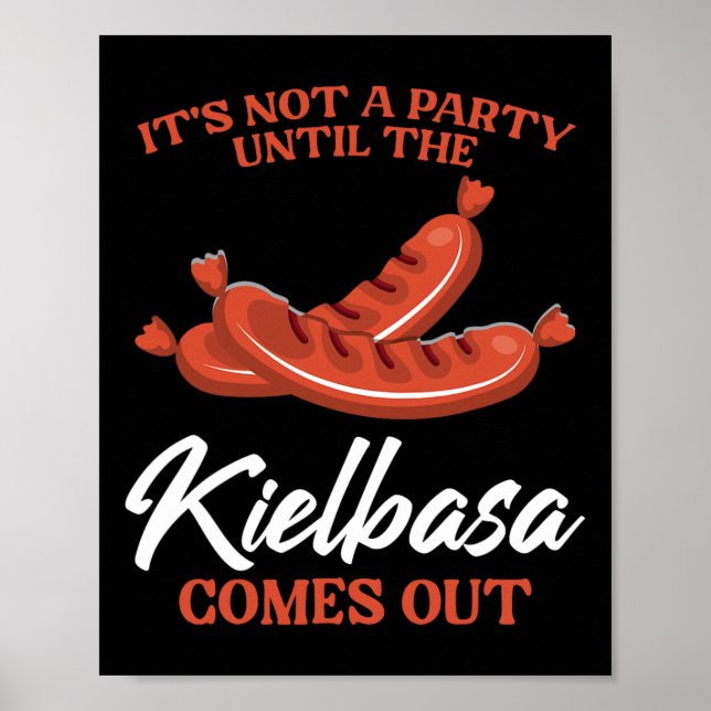 Póster Kielbasa Polonia Carne Salchicha Alimentos Lover H (Frente)