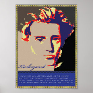 Póster Kierkegaard Faded