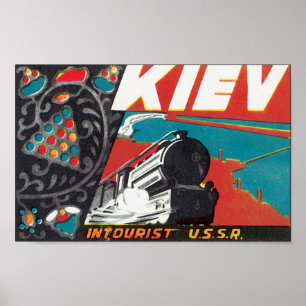 Póster Kiev Inourist URSS