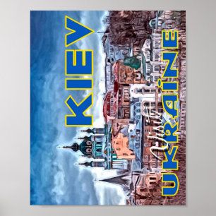 Póster Kiev, visita Ucrania