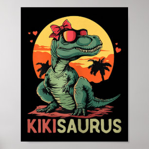 Póster Kikisaurus Dino Dinosaur Kiki-saurus T-rex Madre