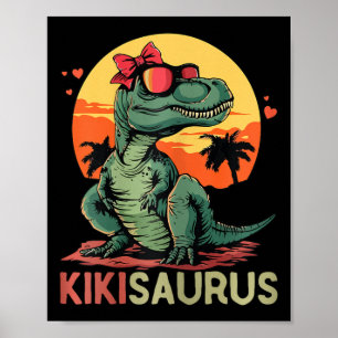 Póster Kikisaurus Dino Dinosaur Kiki-saurus T-rex Mother'