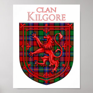 Póster Kilgore Tartan Scottish Plaid Lion Rampant