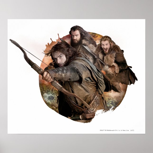 Póster Kili, THORIN OAKENSHIELD™ y hogar (Frente)