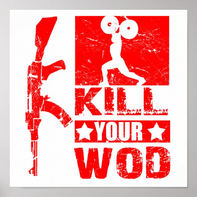 Póster Kill Your WOD - AK47 "Elite Fitness" Poster (Frente)
