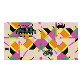 Póster Killed Them with Memphis Designed Kindness