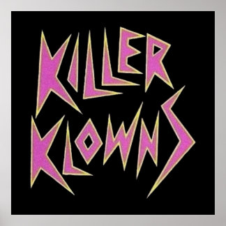 Póster KILLER KLOWNS from outer space logo