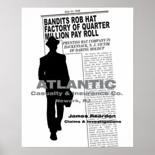 Póster KILLERS (1946) Film Noir Poster