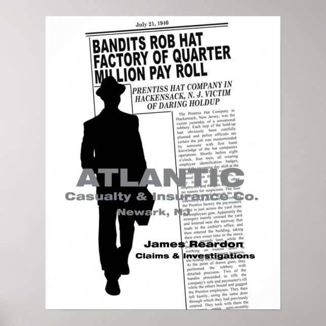 Póster KILLERS (1946) Film Noir Poster (Frente)