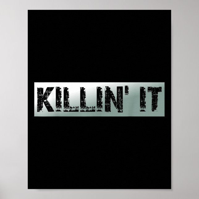 Póster Killin It Vintage Motivation Cita (Frente)