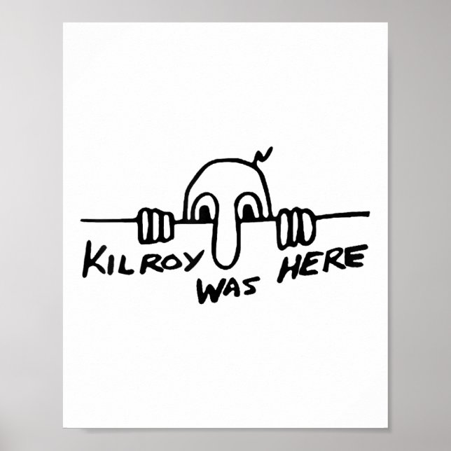 Póster Kilroy Estuvo Aquí - Segunda Guerra Mundial, Segun (Frente)