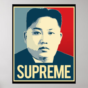 Póster Kim Jong Un - Supremo - Poster de propaganda -