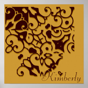 Póster Kimberly Designer Name Poster - Personalizable