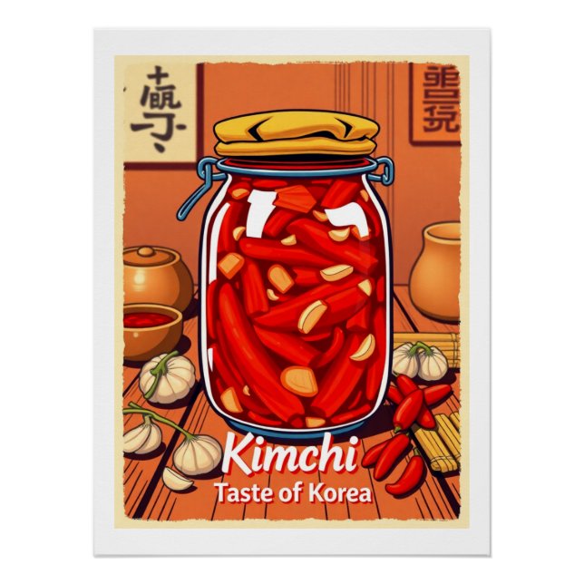Póster Kimchi - sabor a corea (Anverso)