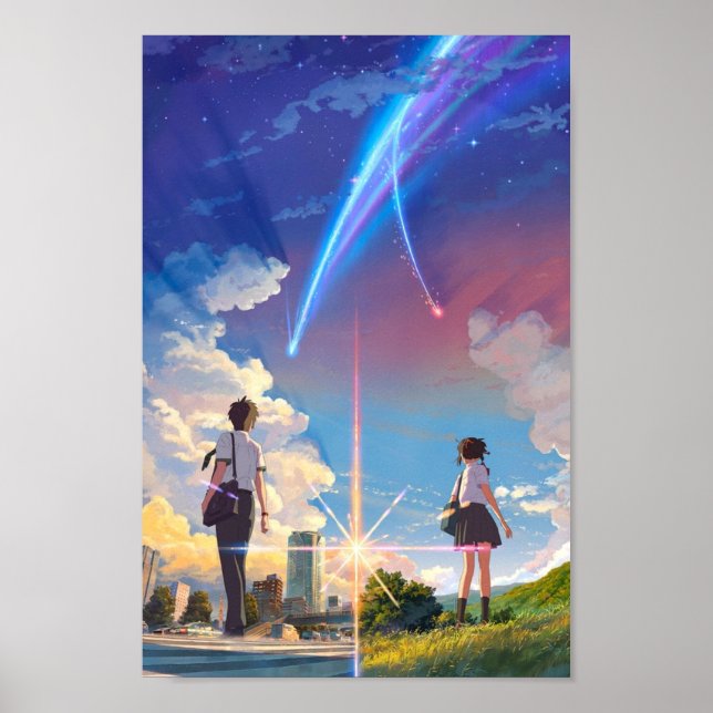 Póster kimi no na wa tu nombre película de anime BEST RES (Frente)