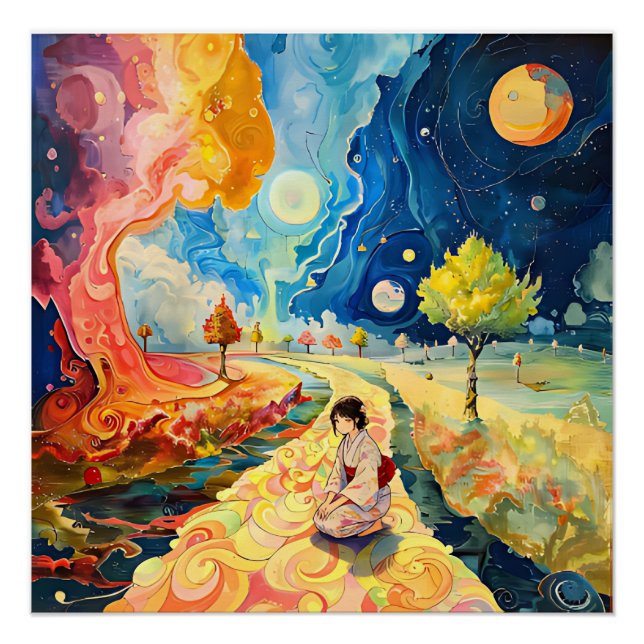 Póster kimon girl (Anverso)