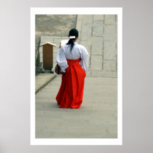 Póster kimono japón