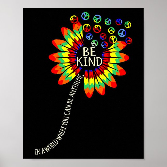 Póster Kind Dyslexia Awareness Silver Ribbon Support Grap (Frente)