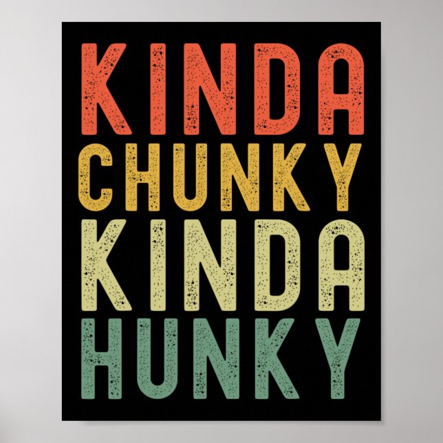 Póster Kinda Chunky Kinda Hunky Halterofilia (Frente)