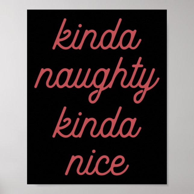 Póster Kinda Naughty Kinda-nice - Navidades (Frente)
