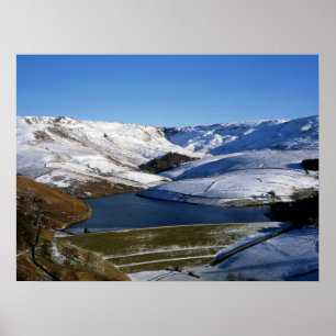 Póster Kinder Reservoir Derbyshire England Holiday Card