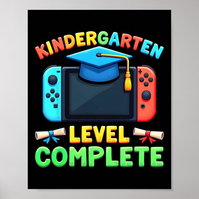 Póster Kindergarten Level Complete Graduation Cl 2025 Boy (Frente)