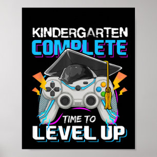Póster Kindergarten Tiempo Completo Para Elevar El Nivel 