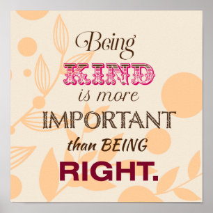 Póster Kindness and Forgiveness Inspirational Quotes