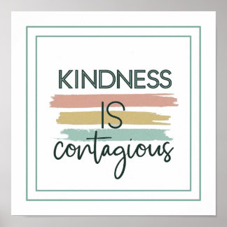 Póster Kindness Is Contagious Ephesians 4 32