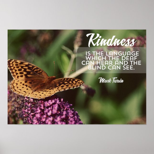 Póster Kindness Is The Language (Frente)