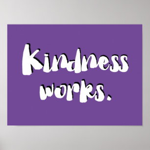 Póster Kindness Works   Sea amable Poster