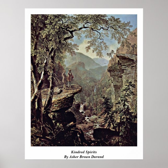 Póster Kindred Spirits By Asher Brown Durand (Frente)