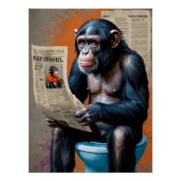 King Chimpanzee en Vibrante Estilo de Arte Pop" - 