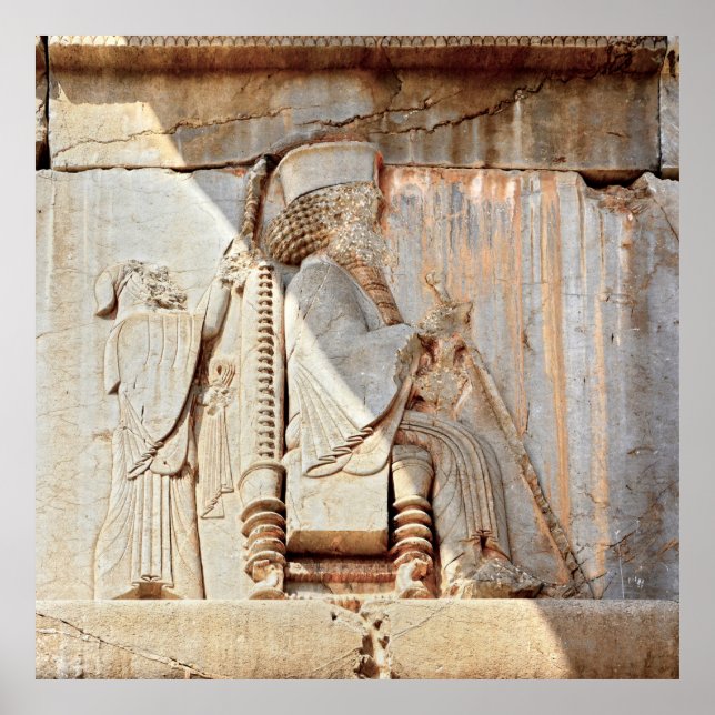 Póster King Darius I. Bas-relief, Persepolis, Irán (Frente)