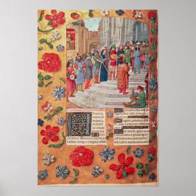Póster King David and Musicians, from the Breviary (Frente)
