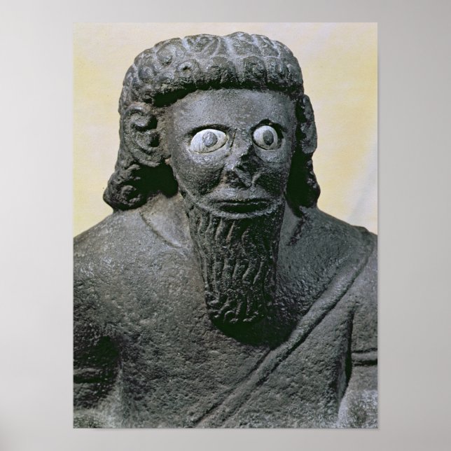 Póster King Hadad, desde el Palacio en Tell-Halaf, Siria (Frente)