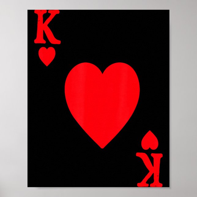 Póster King Of Hearts Valentine's Day Lover Royal Flush F (Frente)