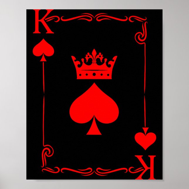 Póster King Of Spade Game Black History Playing Card Men  (Frente)