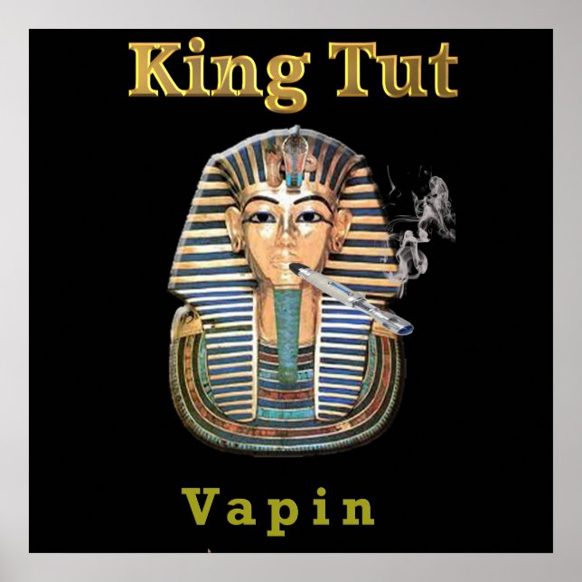 Póster King tut poster gracioso (Frente)