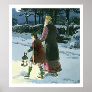 Póster King Wenceslas (c.907-c.929) de 'Peeps into the th